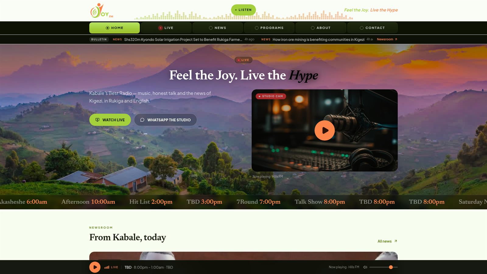 Joy FM website
